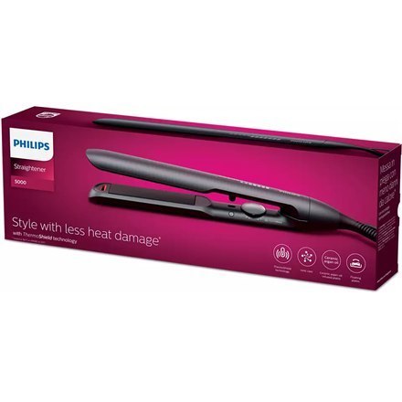Philips Hair Straitghtener BHS510/00 5000 Series Ceramic heating system, Ionic function, Temperature (max) 230 °C, Number of hea Philips Hair Straitghtener BHS510/00 5000 Series Ceramic heating system, Ionic function, Temperature (max) 230 °C, Number of hea