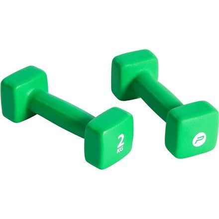 Pure2Improve P2I201400 Dumbbells, 2 pcs, 2 kg, Green, Neoprene Pure2Improve P2I201400 Dumbbells, 2 pcs, 2 kg, Green, Neoprene