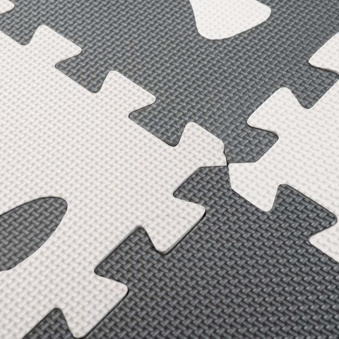 Puzzle piankowe mata dla dzieci 9 el. czarny-ecru 85cm x 85cm x 1cm Puzzle piankowe mata dla dzieci 9 el. czarny-ecru 85cm x 85cm x 1cm