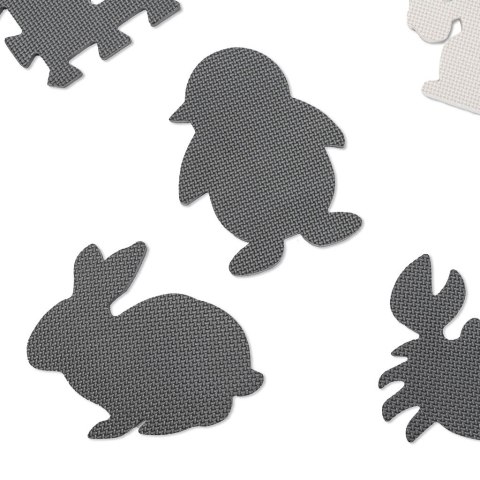 Puzzle piankowe mata dla dzieci 9 el. czarny-ecru 85cm x 85cm x 1cm Puzzle piankowe mata dla dzieci 9 el. czarny-ecru 85cm x 85cm x 1cm