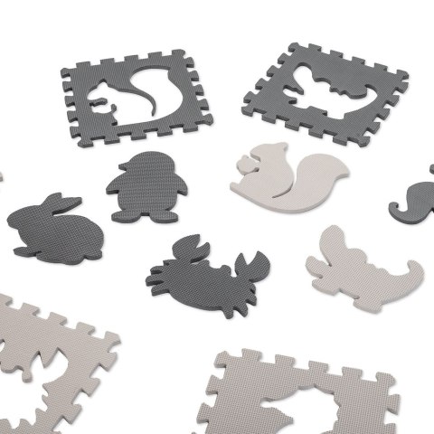 Puzzle piankowe mata dla dzieci 9 el. czarny-ecru 85cm x 85cm x 1cm Puzzle piankowe mata dla dzieci 9 el. czarny-ecru 85cm x 85cm x 1cm