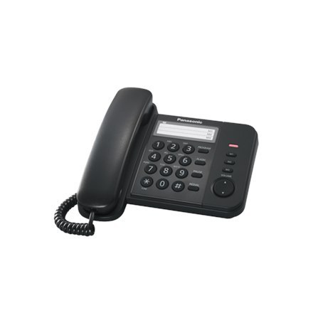 Panasonic Corded KX-TS520FXB Black, 518 g, 19.6 x 9.5 x19 mm Panasonic Corded KX-TS520FXB Black, 518 g, 19.6 x 9.5 x19 mm