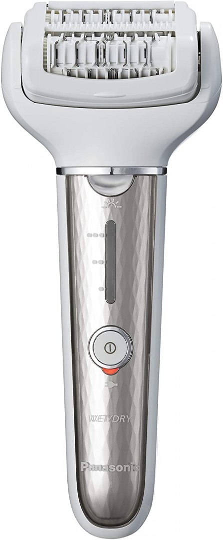 Panasonic Epilator ES-EL9A-S503 Operating time (max) 30 min, Number of power levels 3, Wet & Dry, White/Silver Panasonic Epilator ES-EL9A-S503 Operating time (max) 30 min, Number of power levels 3, Wet & Dry, White/Silver
