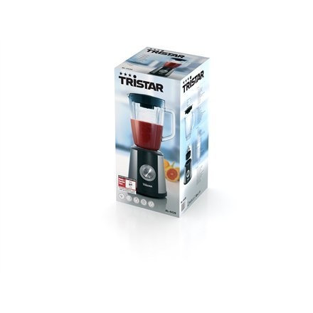 Tristar Blender BL-4430 Tabletop, 500 W, Jar material Glass, Jar capacity 1.5 L, Ice crushing, Black/Stainless steel Tristar Blender BL-4430 Tabletop, 500 W, Jar material Glass, Jar capacity 1.5 L, Ice crushing, Black/Stainless steel