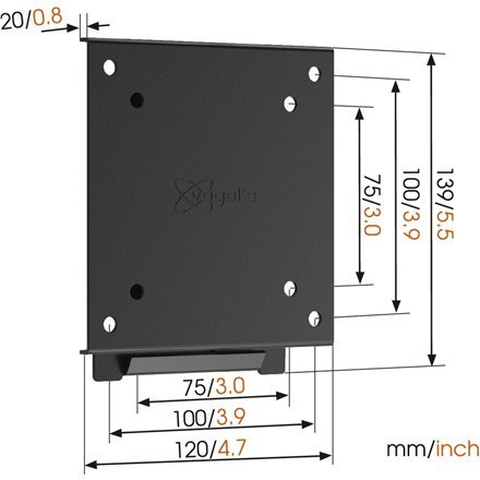 Vogels Wall mount, MA1000-A1, Fixed, 17-26 ", Maximum weight (capacity) 30 kg, VESA 75x75, 100x100 mm, Black Vogels Wall mount, MA1000-A1, Fixed, 17-26 ", Maximum weight (capacity) 30 kg, VESA 75x75, 100x100 mm, Black
