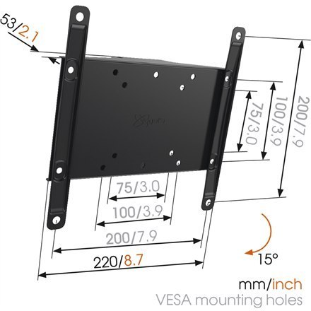 Vogels Wall mount, MA2010-A1 Tilt, Tilt, 26-40 ", Maximum weight (capacity) 30 kg, VESA 100x100, 100x200, 200x100, 200x200 mm, B Vogels Wall mount, MA2010-A1 Tilt, Tilt, 26-40 ", Maximum weight (capacity) 30 kg, VESA 100x100, 100x200, 200x100, 200x200 mm, B