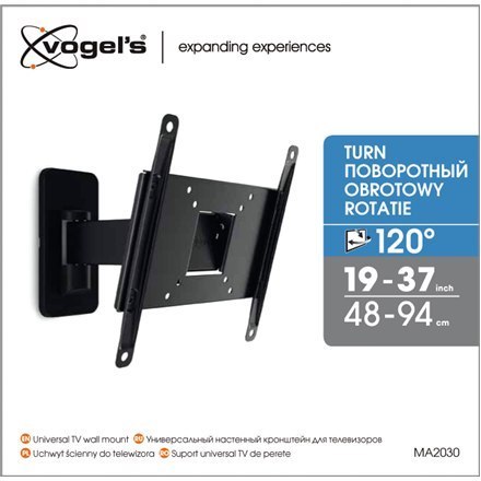 Vogels Wall mount, MA2030-A1, 19-40 ", Full motion, Maximum weight (capacity) 15 kg, VESA 100x100, 100x200, 200x100, 200x200 mm, Vogels Wall mount, MA2030-A1, 19-40 ", Full motion, Maximum weight (capacity) 15 kg, VESA 100x100, 100x200, 200x100, 200x200 mm,