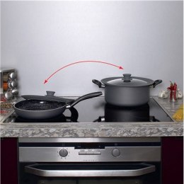 Stoneline Lid set of 2 13705 Lid, Diameter 16/18/20 and 24/26/28 cm, Transparent