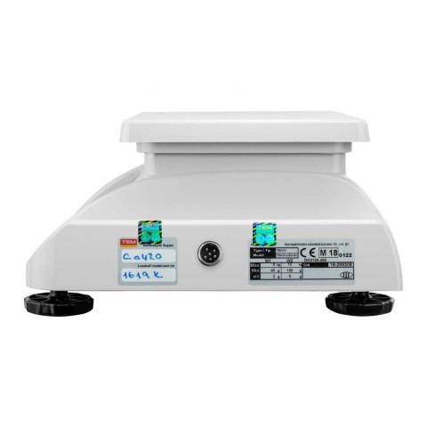 Waga sklepowa handlowa z legalizacją BEKO+ TEM RS232 15kg / 5g Waga sklepowa handlowa z legalizacją BEKO+ TEM RS232 15kg / 5g
