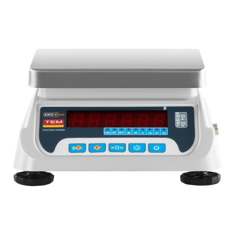 Waga sklepowa handlowa z legalizacją BEKO+ TEM RS232 6kg / 2g Waga sklepowa handlowa z legalizacją BEKO+ TEM RS232 6kg / 2g
