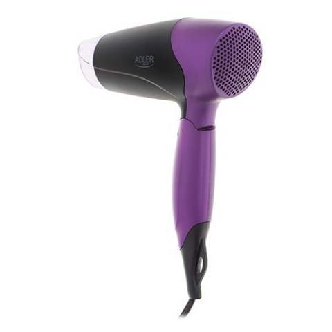 Adler Hair Dryer AD 2260 1600 W, Number of temperature settings 2, Black/Purple Adler Hair Dryer AD 2260 1600 W, Number of temperature settings 2, Black/Purple