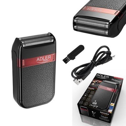 Adler Shaver AD 2923 Cordless, Charging time 1 h, Operating time 45 min, Wet use, NiMH, Number of shaver heads/blades 1, Black Adler Shaver AD 2923 Cordless, Charging time 1 h, Operating time 45 min, Wet use, NiMH, Number of shaver heads/blades 1, Black