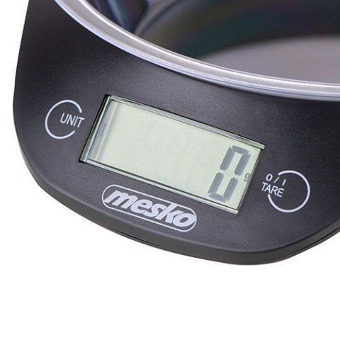 Mesko Kitchen scale with a bowl MS 3164 Maximum weight (capacity) 5 kg, Graduation 1 g, Display type LCD, Black Mesko Kitchen scale with a bowl MS 3164 Maximum weight (capacity) 5 kg, Graduation 1 g, Display type LCD, Black