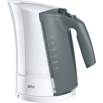 Braun WK 300 Standard kettle, 2200 W, 1.7 L, Plastic, White, 360° rotational base Braun WK 300 Standard kettle, 2200 W, 1.7 L, Plastic, White, 360° rotational base