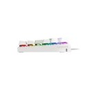 Genesis THOR 303 TKL Gaming keyboard, RGB LED light, US, White, Wired, Brown Switch