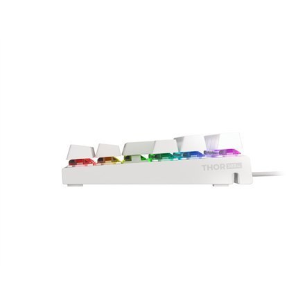 Genesis THOR 303 TKL Gaming keyboard, RGB LED light, US, White, Wired, Brown Switch Genesis THOR 303 TKL Gaming keyboard, RGB LED light, US, White, Wired, Brown Switch