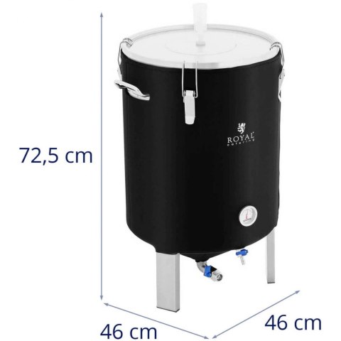 Pojemnik kocioł fermentacyjny fermentator do piwa wina z izolacją 0-40C 60 l Pojemnik kocioł fermentacyjny fermentator do piwa wina z izolacją 0-40C 60 l