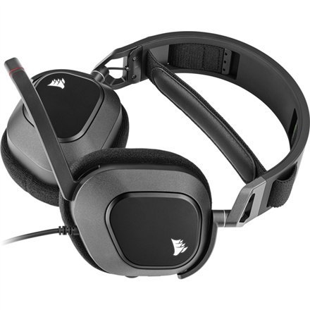 Corsair RGB USB Gaming Headset HS80 Built-in microphone, Carbon, Wireless, Over-Ear