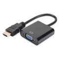 Digitus Adapter konwertera HDMI na VGA DA-70461 Czarny