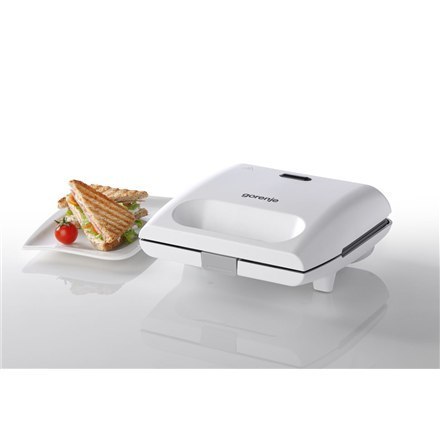 Gorenje Sandwich Maker SM701GCW 700 W, Number of plates 1, Number of pastry 1, White Gorenje Sandwich Maker SM701GCW 700 W, Number of plates 1, Number of pastry 1, White
