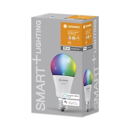 Ledvance SMART+ WiFi Classic RGBW Multicolour 60 9W 2700-6500K E27 Ledvance SMART+ WiFi Classic RGBW Multicolour 60 9W 2700-6500K E27