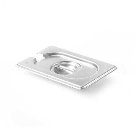 Pokrywka stalowa do GN Kitchen Line z wycięciem na chochlę GN 1/9 - Hendi 806975 Pokrywka stalowa do GN Kitchen Line z wycięciem na chochlę GN 1/9 - Hendi 806975