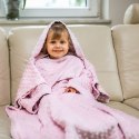 Kocyk do wózka fotelika samochodowego różowy minky