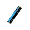 Lexar M.2 NVMe SSD NM710 2000 GB, obudowa SSD M.2 2280, interfejs SSD PCIe Gen4x4, prędkość zapisu 4500 MB/s, prędkość odczytu 4