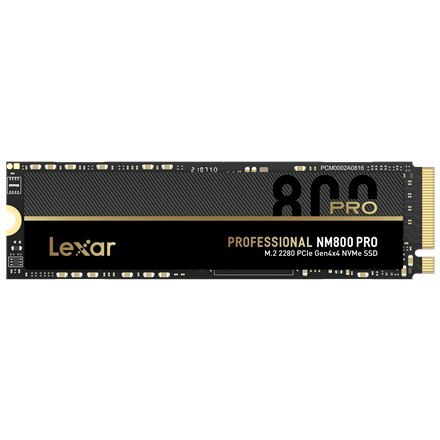Lexar NM800 PRO 1000 GB, obudowa SSD M.2 2280, interfejs SSD M.2 NVMe 1.4, prędkość zapisu 6300 MB/s, prędkość odczytu 7500 MB/s Lexar NM800 PRO 1000 GB, obudowa SSD M.2 2280, interfejs SSD M.2 NVMe 1.4, prędkość zapisu 6300 MB/s, prędkość odczytu 7500 MB/s