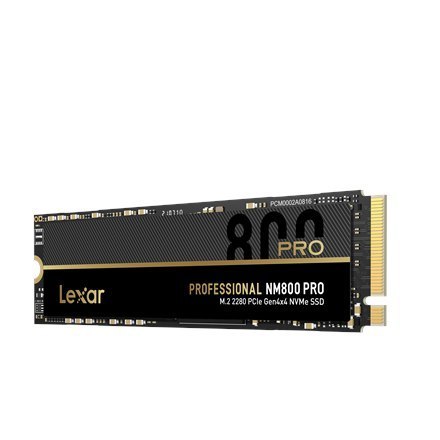 Lexar NM800 PRO 1000 GB, obudowa SSD M.2 2280, interfejs SSD M.2 NVMe 1.4, prędkość zapisu 6300 MB/s, prędkość odczytu 7500 MB/s Lexar NM800 PRO 1000 GB, obudowa SSD M.2 2280, interfejs SSD M.2 NVMe 1.4, prędkość zapisu 6300 MB/s, prędkość odczytu 7500 MB/s