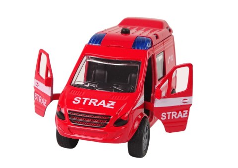 Metalowe Autko Van Straż Pożarna Polskie Słowa HKG091 Metalowe Autko Van Straż Pożarna Polskie Słowa HKG091