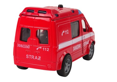 Metalowe Autko Van Straż Pożarna Polskie Słowa HKG091 Metalowe Autko Van Straż Pożarna Polskie Słowa HKG091