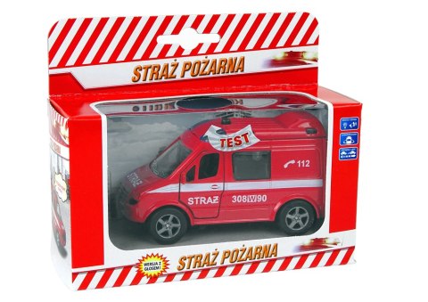 Metalowe Autko Van Straż Pożarna Polskie Słowa HKG091 Metalowe Autko Van Straż Pożarna Polskie Słowa HKG091