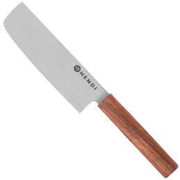 Nóż do warzyw NAKIRI prosty ze stali nierdzewnej dł. 160 mm Titan East - Hendi 841419