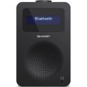 Sharp DR-430(BK) Radio cyfrowe, FM/DAB/DAB+, Bluetooth 5.0, nocna czerń