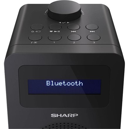 Sharp DR-430(BK) Radio cyfrowe, FM/DAB/DAB+, Bluetooth 5.0, nocna czerń