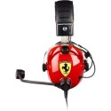 Thrustmaster Gaming Headset T Racing Scuderia Ferrari Edition Wbudowany mikrofon, Przewodowy, Redukcja szumów, Czerwony/Czarny