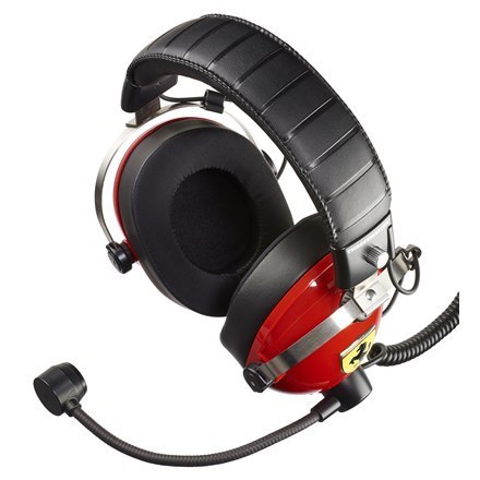Thrustmaster Gaming Headset T Racing Scuderia Ferrari Edition Wbudowany mikrofon, Przewodowy, Redukcja szumów, Czerwony/Czarny