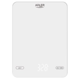 Waga kuchenna Adler AD 3177w Maksymalna waga (obciążenie) 10 kg, dokładność 1 g, biała