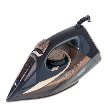 Żelazko parowe Camry CR 5036 3400 W, Pojemność zbiornika na wodę 360 ml, Ciągły strumień pary 50 g/min, Czarny/Złoty Żelazko parowe Camry CR 5036 3400 W, Pojemność zbiornika na wodę 360 ml, Ciągły strumień pary 50 g/min, Czarny/Złoty
