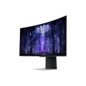 Zakrzywiony monitor Samsung LS34BG850SUXEN 34", LED, WQHD, 3440 x 1440, 21:9, 0,1 ms, 200 cd/m², Srebrny, 175 Hz