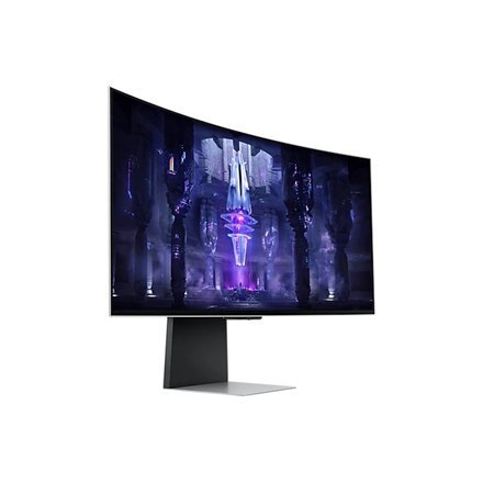 Zakrzywiony monitor Samsung LS34BG850SUXEN 34", LED, WQHD, 3440 x 1440, 21:9, 0,1 ms, 200 cd/m², Srebrny, 175 Hz