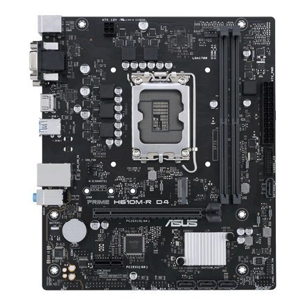 Asus PRIME H610M-R D4-SI Rodzina procesorów Intel, Gniazdo procesora LGA 1700, DDR4 DIMM, Gniazda pamięci 2, Obsługiwane interfe Asus PRIME H610M-R D4-SI Rodzina procesorów Intel, Gniazdo procesora LGA 1700, DDR4 DIMM, Gniazda pamięci 2, Obsługiwane interfe