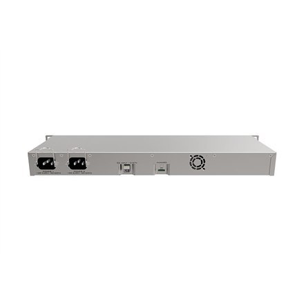 Mikrotik Wired Ethernet Router RB1100AHx4 Dude Edition, 1U Rackmount, Quad core 1.4GHz CPU, 1 GB RAM, 128 MB, 60GB M.2 SSD w zes