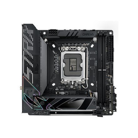 Asus ROG STRIX Z790-I GAMING WIFI Rodzina procesorów Intel, Gniazdo procesora LGA1700, Pamięć DDR5 DIMM, Gniazda pamięci 2, Obsł Asus ROG STRIX Z790-I GAMING WIFI Rodzina procesorów Intel, Gniazdo procesora LGA1700, Pamięć DDR5 DIMM, Gniazda pamięci 2, Obsł