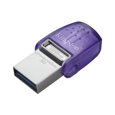 Kingston DataTraveler DT Micro Duo 3C 128 GB, USB typu C i typu A, fioletowy Kingston DataTraveler DT Micro Duo 3C 128 GB, USB typu C i typu A, fioletowy