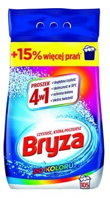 Bryza 4w1 proszek COLOR 6,825kg / 105 prań Bryza 4w1 proszek COLOR 6,825kg / 105 prań