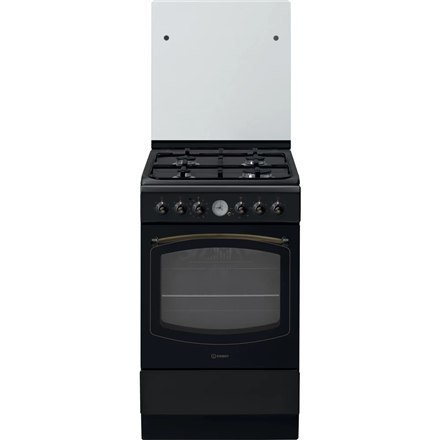 INDESIT Cooker IS5G8MHA/E Hob type Gas, Oven type Electric, Black, Width 50 cm, Grilling, 60 L, Depth 60 cm INDESIT Cooker IS5G8MHA/E Hob type Gas, Oven type Electric, Black, Width 50 cm, Grilling, 60 L, Depth 60 cm