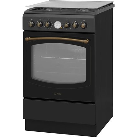 INDESIT Cooker IS5G8MHA/E Hob type Gas, Oven type Electric, Black, Width 50 cm, Grilling, 60 L, Depth 60 cm INDESIT Cooker IS5G8MHA/E Hob type Gas, Oven type Electric, Black, Width 50 cm, Grilling, 60 L, Depth 60 cm