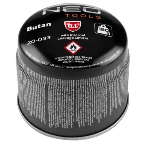 Nabój Z Gazem Butan 190g, Nabijany Nabój Z Gazem Butan 190g, Nabijany